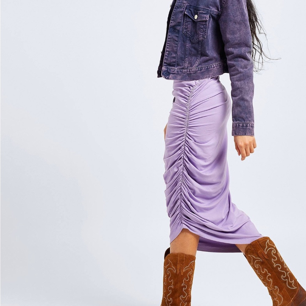Chic Long Sleeve Lavender Dress
